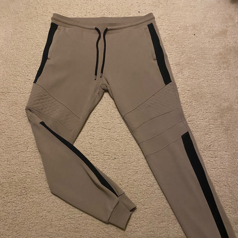 Tan & Black men’s Skinny-Joggers